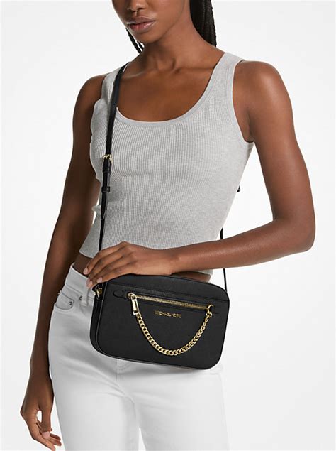 michael kors rivington large saffiano|Jet Set Large Saffiano Leather Crossbody Bag: Handbags: .